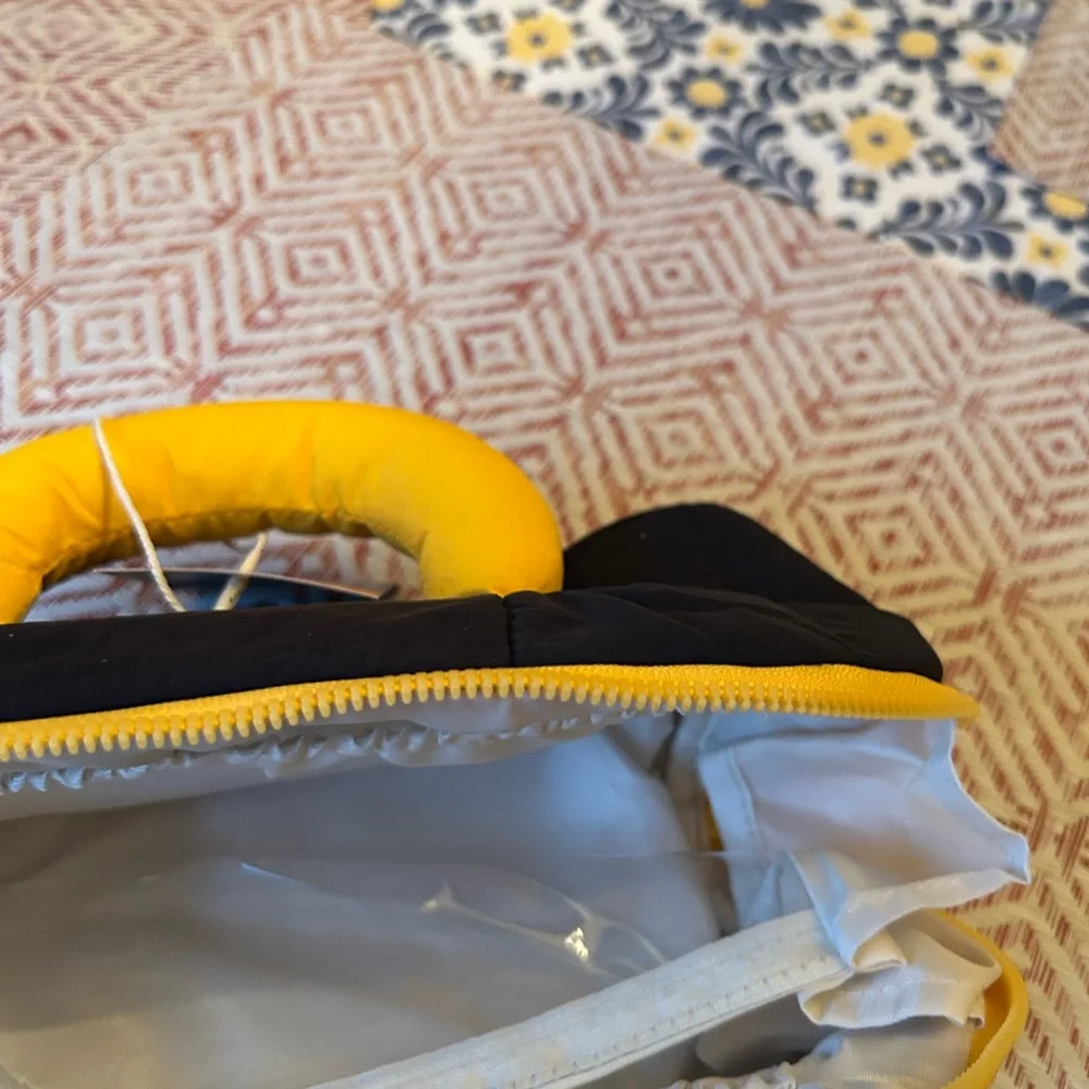 Blue & Yellow Makeup Organizer Bag